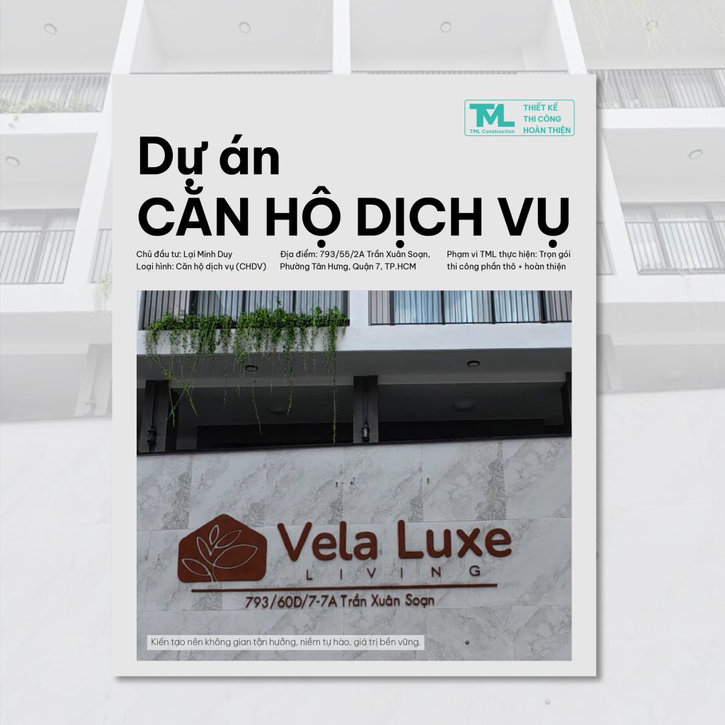 thi công trọn gói căn hộ dịch vụ Quận 7